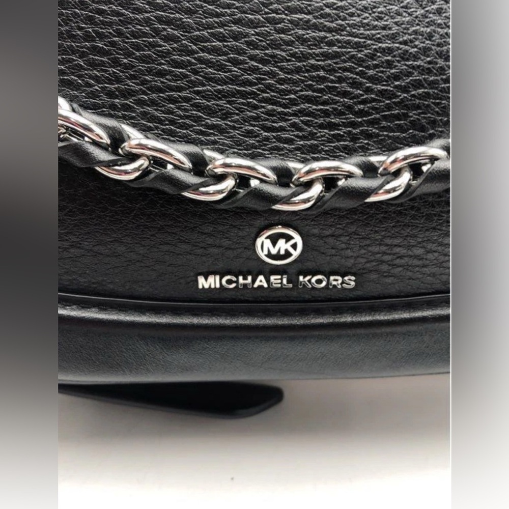 Michael Kors Black Large Jagger Messenger Bag W/ Chain & Dustbag NWOT MSRP: $598 - Picture 12 of 16